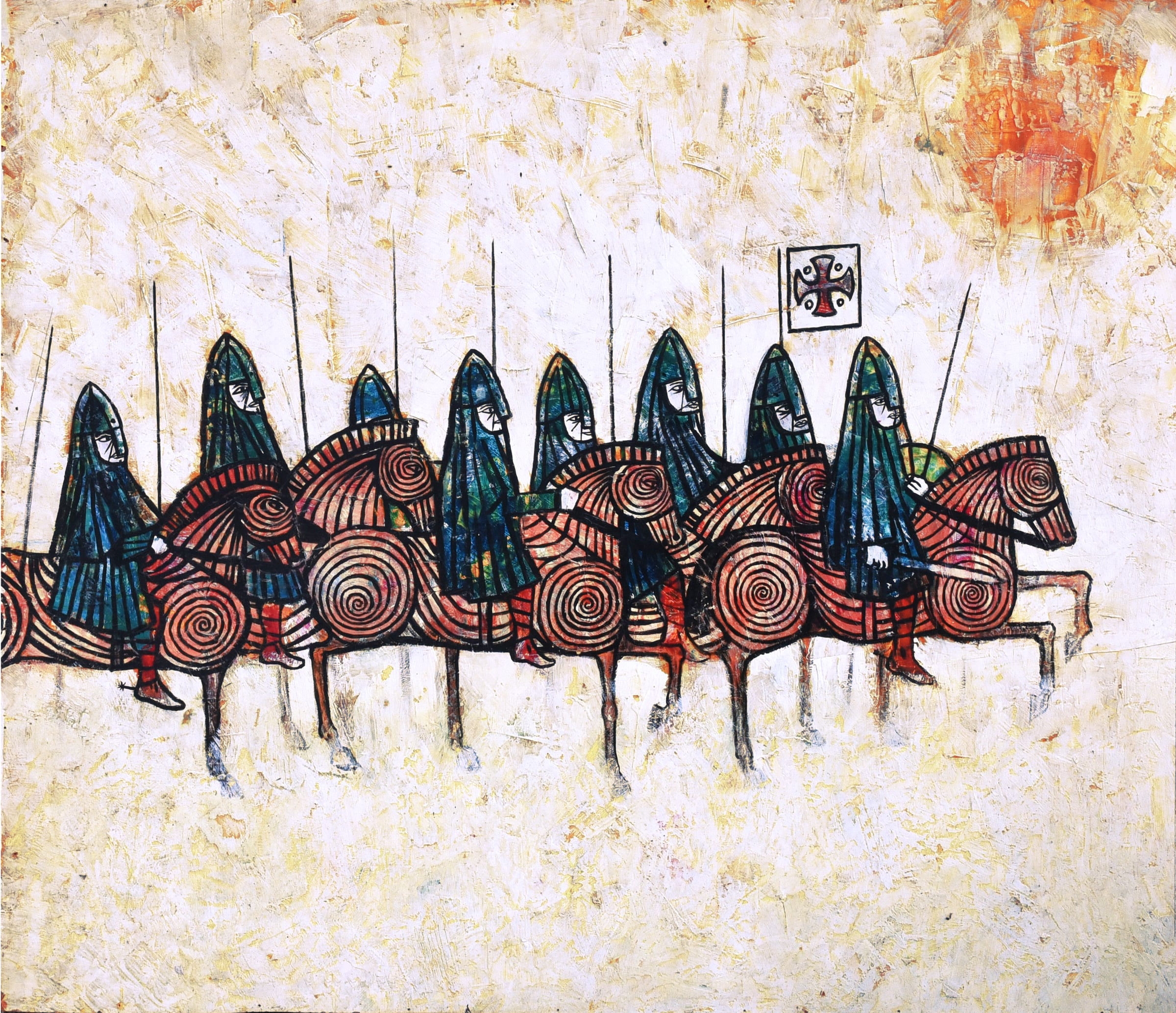 Left panel — Norman Cavalry by Ted Scott