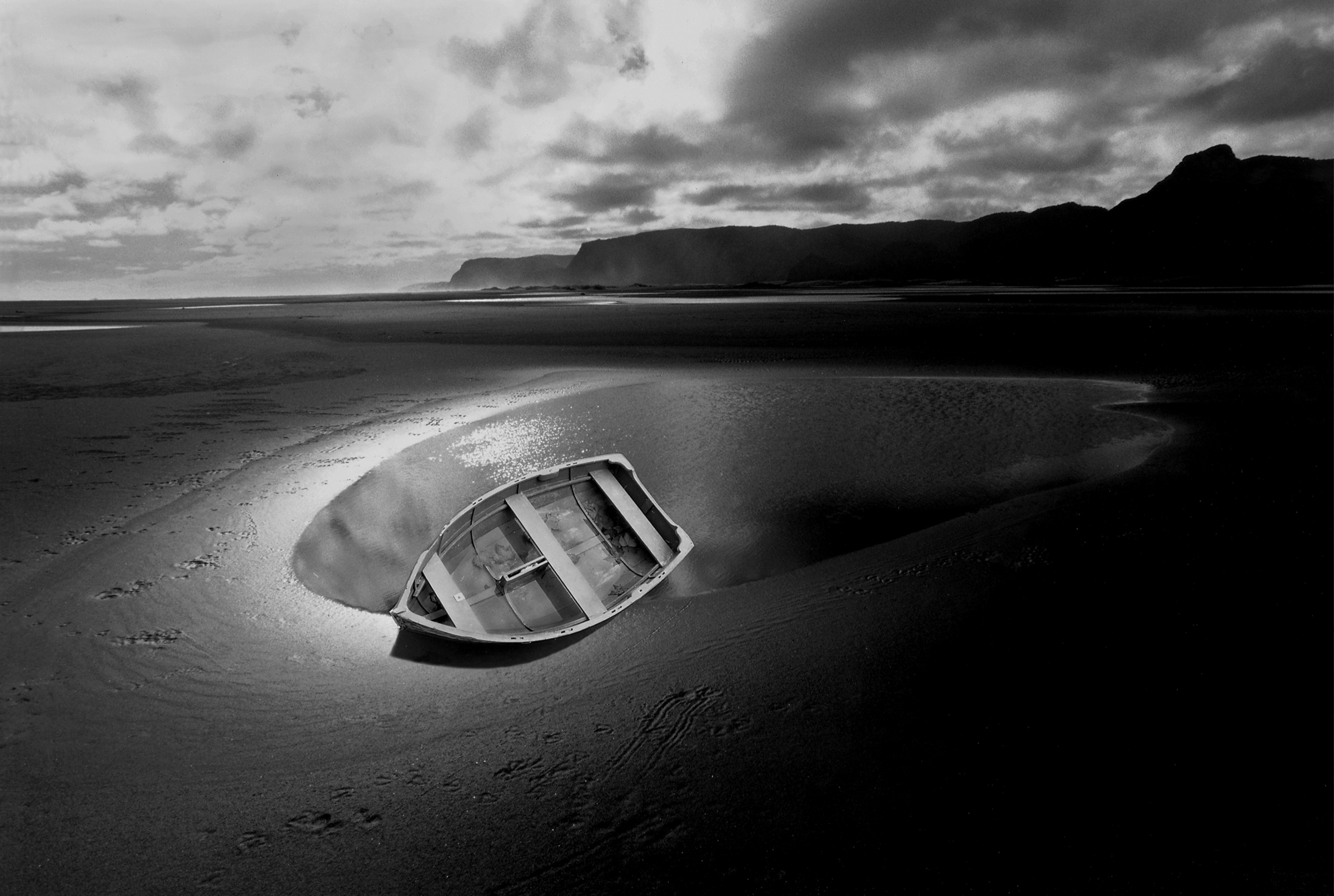 Boat, Whatipū by Ted Scott