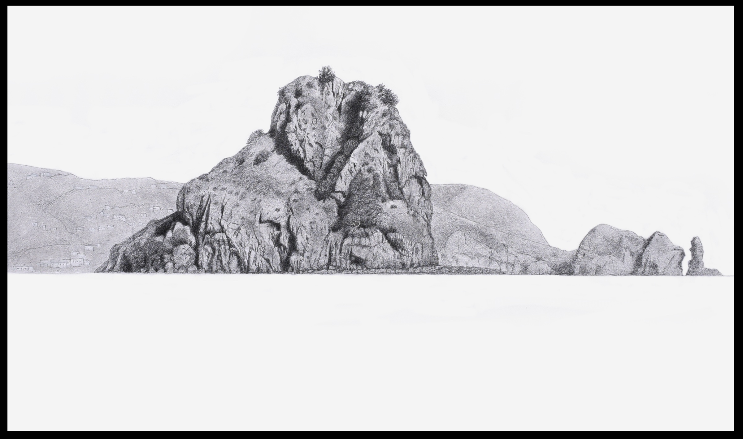 Lion Rock Drawing, 2026 by Ted Scott